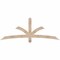 Ekena Millwork Davenport Smooth Timber Gable Bracket, Douglas Fir, 72"W x 27"H x 1 1/2"D x 3 1/2"F, 9/12 Pitch GBW072X27X0204DAV00SDF - alternate 1